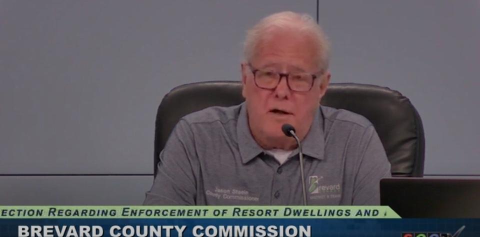 Commissioner Jason Steele advocates for enforcement software for short-term rentals in Brevard County.