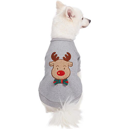 Christmas Reindeer French Terry Pullover for Dogs