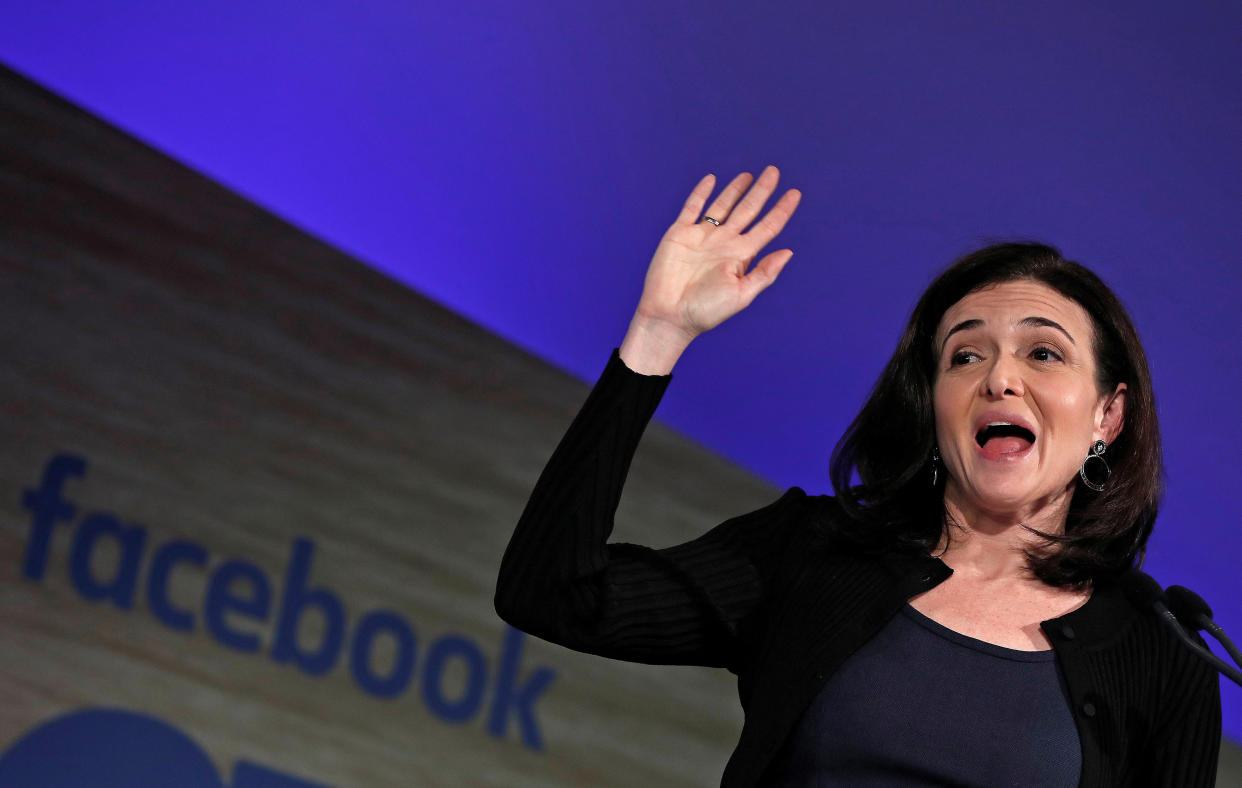 Facebook Chief Operating Officer Sheryl Sandberg in Brussels earlier this year. (Photo: Yves Herman/Reuters)