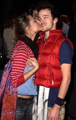 Samaire Armstrong and Aaron Paul at the Hollywood premiere of Paramount's Orange County