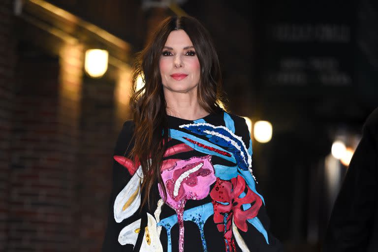 Sandra Bullock durante su reciente visita al show de Stephen Colbert, en Nueva York