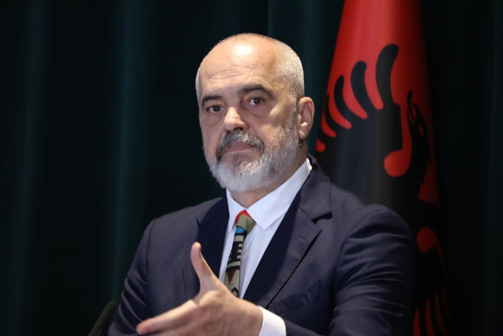 Prime Minister Edi Rama said Pashaliman naval base, south of the capital Tirana, could be “an added value” to Nato  (Anadolu Agency via Getty Images)
