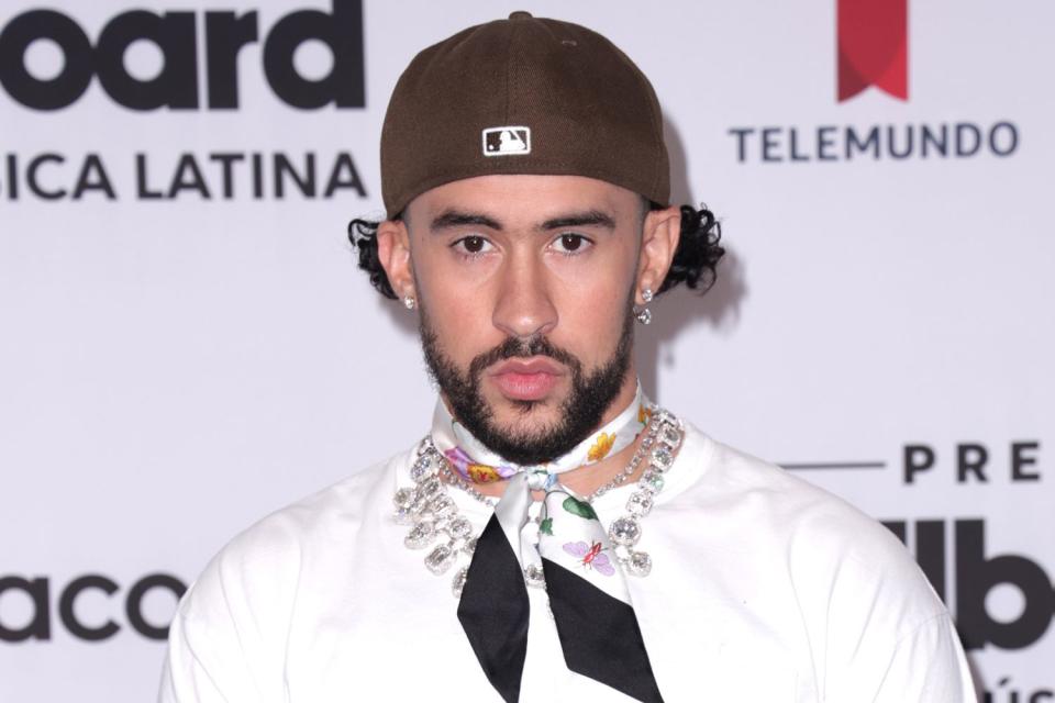 <p>John Parra/Telemundo via Getty</p> Bad Bunny photographed in Coral Gables, Florida on Oct. 5, 2023