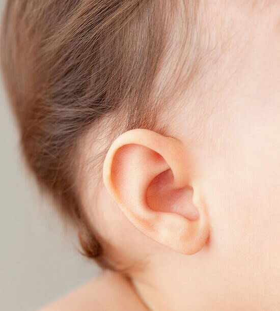 Close up of baby's ear