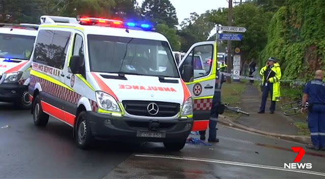 Paramedics attended the scene but the woman could not be revived. Photo: 7 News