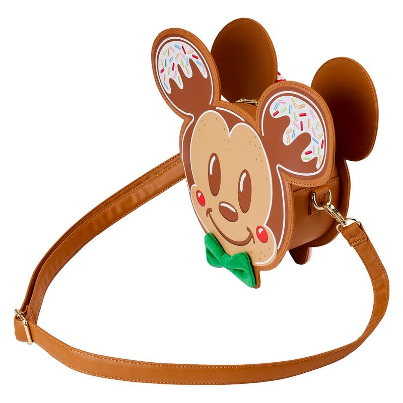 Loungefly Mickey and Minnie Gingerbread Cookie Crossbody Bag