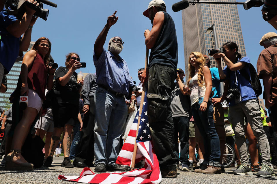 Pointing fingers at RNC in Cleveland