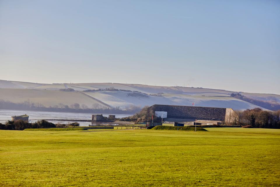 The view from the grounds of HMS Raleigh.