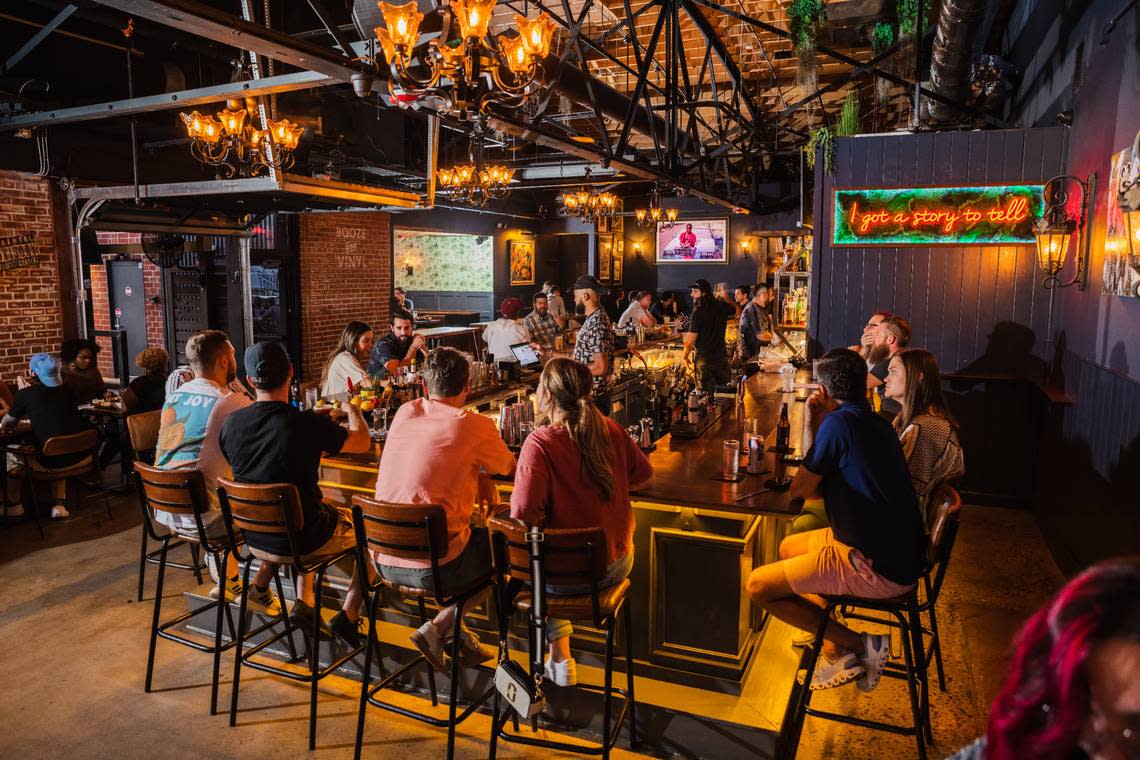 VINYL offers music-themed craft cocktails and street food-inspired small plates.