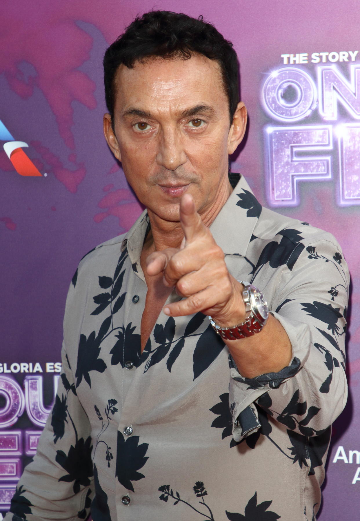 Bruno Tonioli arrives on the red carpet during the On Your Feet Press Night at the London Coliseum, St Martin's Lane. (Photo by Keith Mayhew / SOPA Images/Sipa USA)