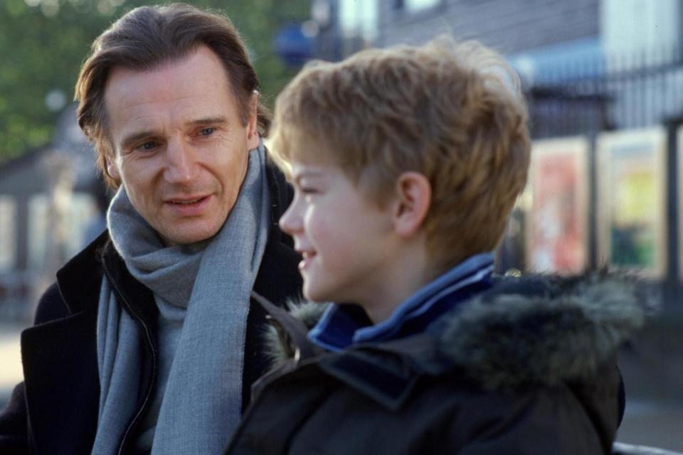 Youngster: Thomas Brodie-Sangster with Liam Neeson in 2003 (2003 Universal Studios)