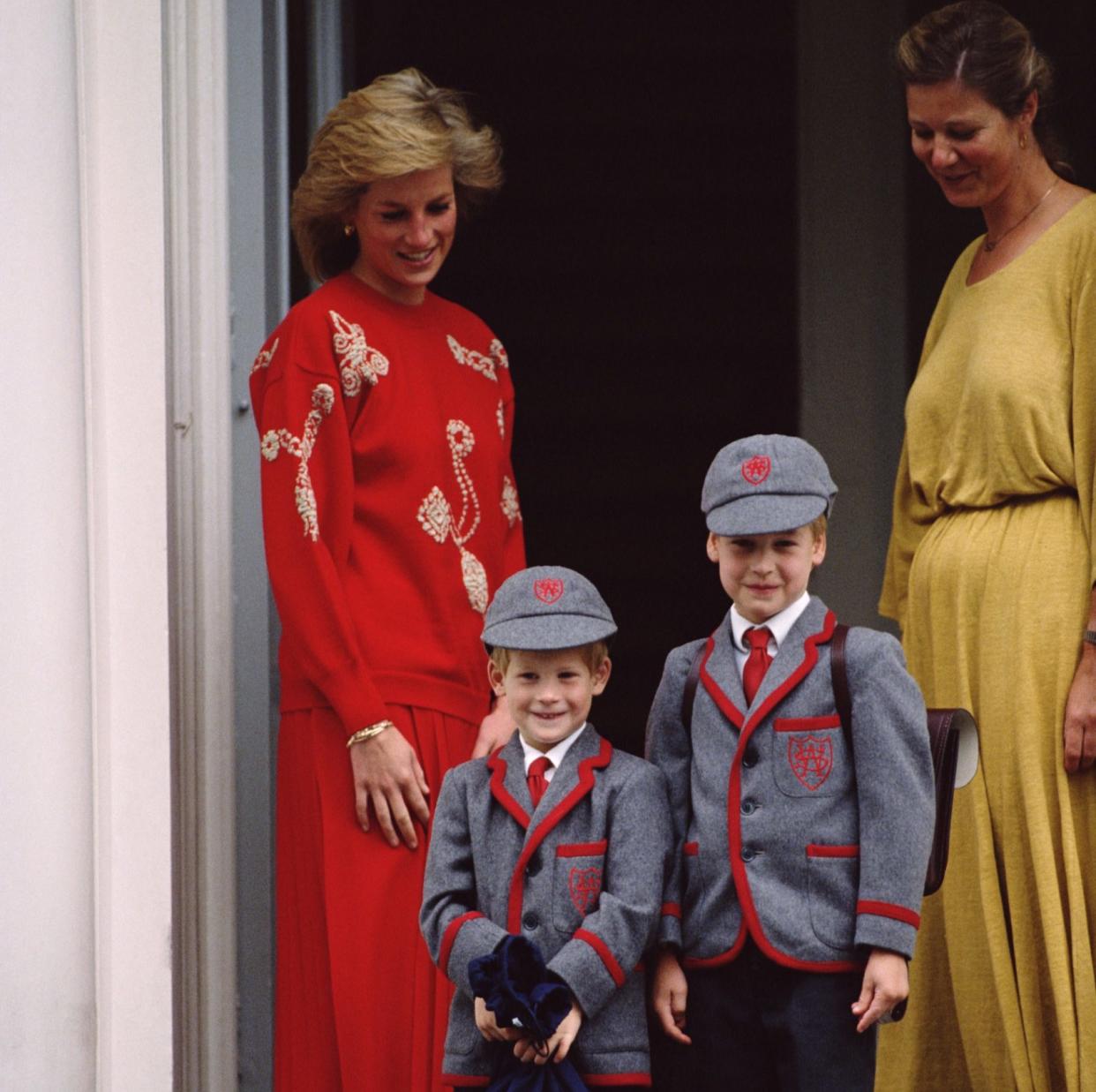 The Prince of Wales and Duke of Sussex both attended Wetherby Pre School. This picture was taken on the Duke's first day of school in 1989