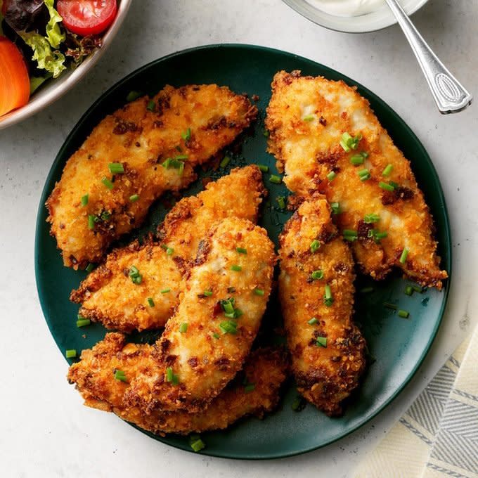 Air Fryer Loaded Baked Potato Chicken Strips