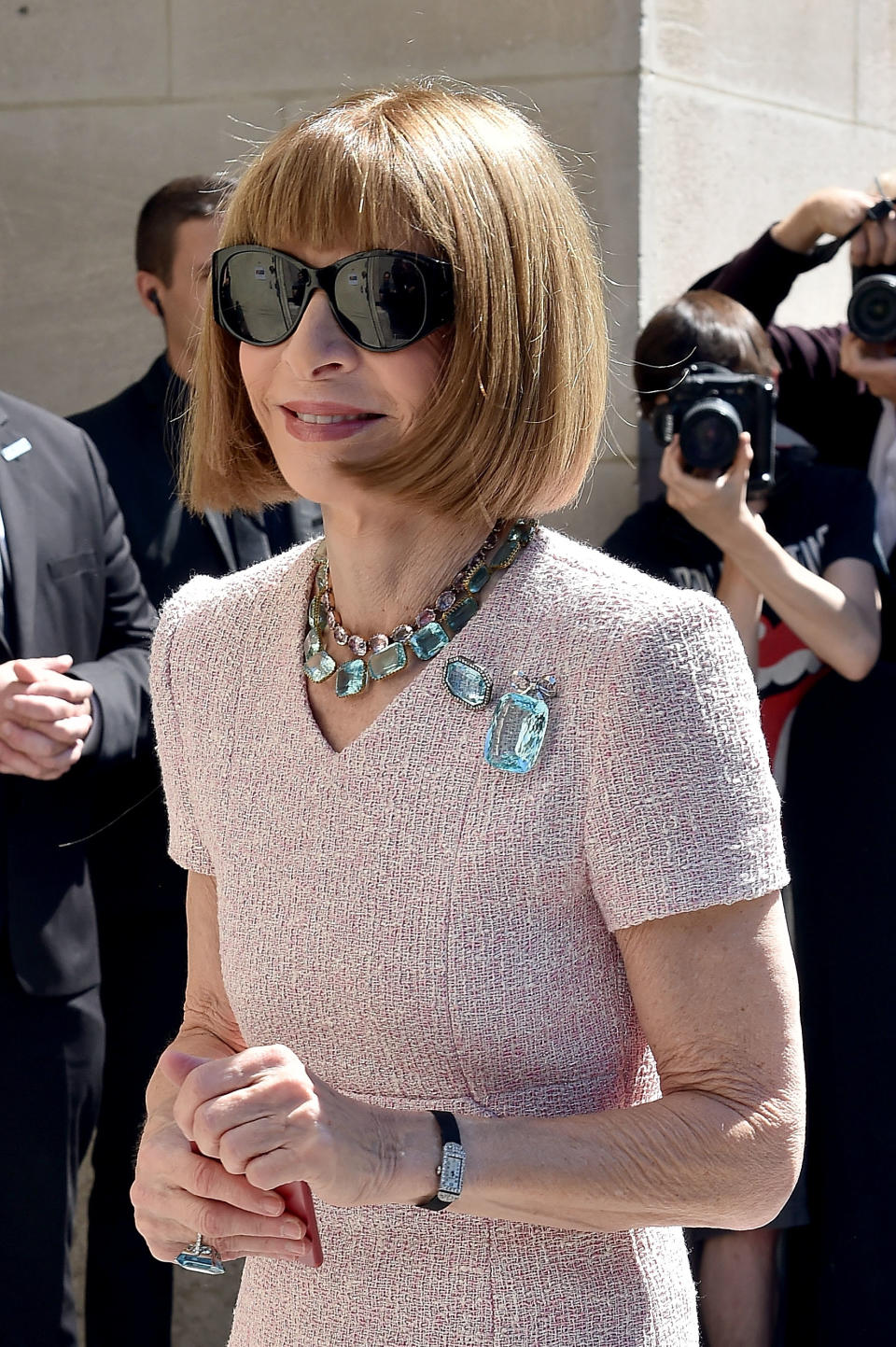 Closeup of Anna Wintour