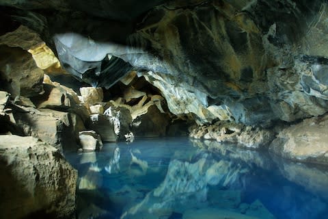 Grjotagja, the cave where Jon Snow and Ygritte sleep together - Credit: estivillml - Fotolia