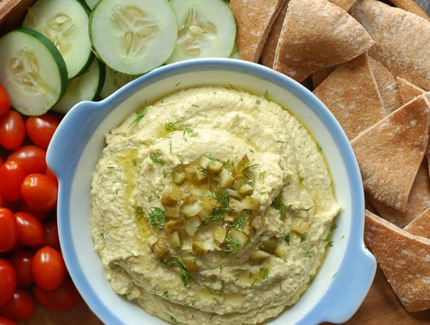Dill Pickle Hummus from Turnip the Oven