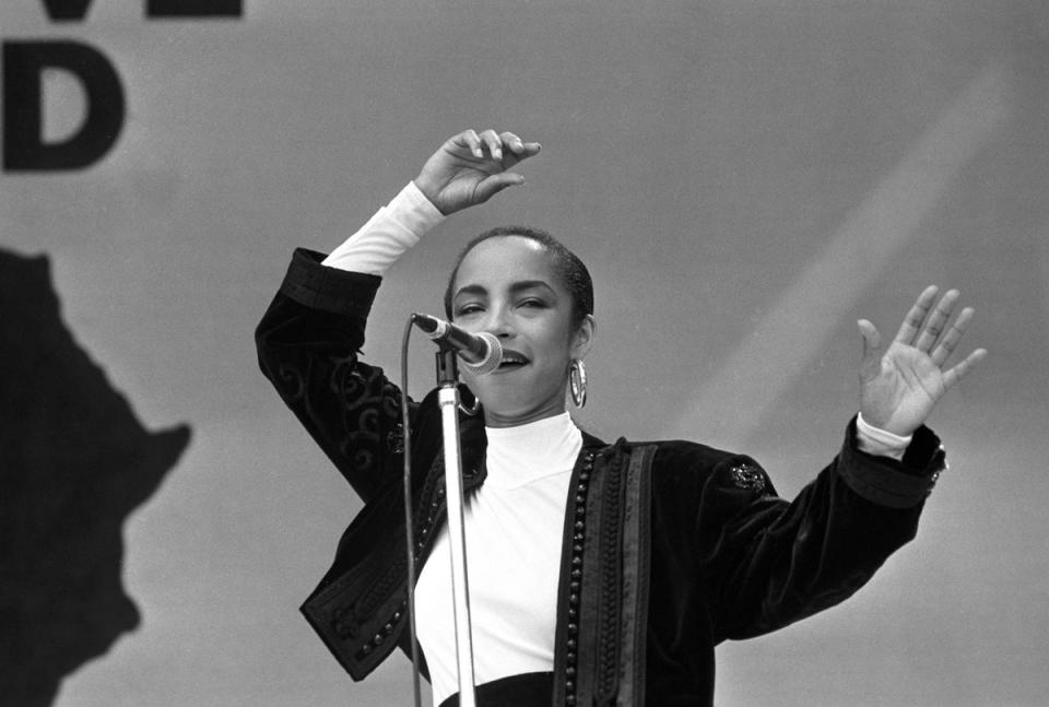 Sade performing in 1985 (PA)