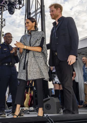 <p>Rod Rolle/Sipa USA</p> Prince Harry and Meghan Markle present Heart of the Community Awards Fall One805LIVE! Festival