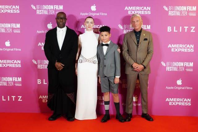 Sir Steve McQueen, Saoirse Ronan, Elliott Heffernan and Paul Weller