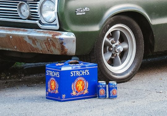 Stroh's, going back to its classic 1987 look, will be available in 12-oz. cans (and bottles) across Michigan and the midwest.