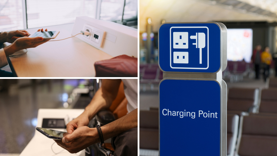 Security experts are warning against charging your phone with someone else's charger cord or at public USB charging stations. (Source: Getty)