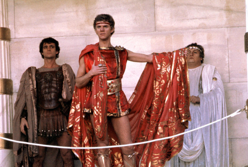 CALIGULA, Malcolm McDowell, 1979. (c) Penthouse Films International/ Courtesy: Everett Collection.