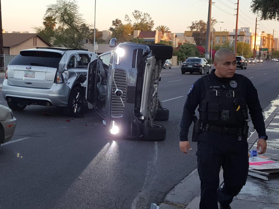 Uber self-driving car accident Arizona