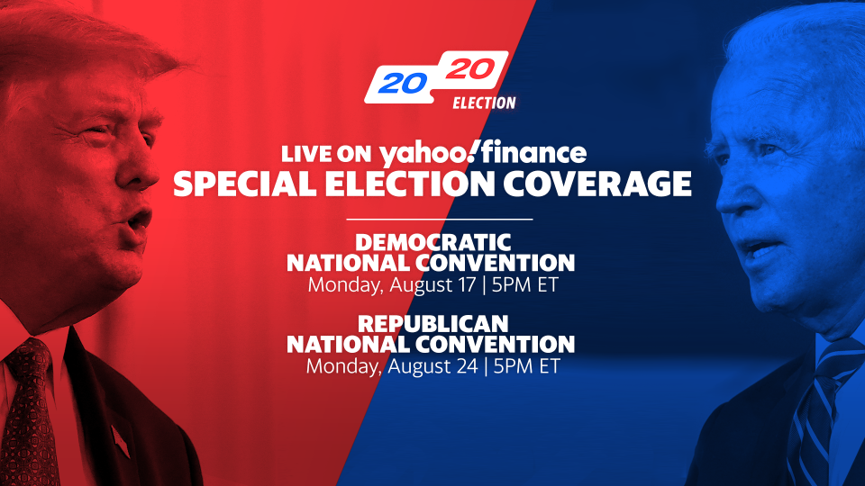 The Yahoo Finance DNC Special will be led by editor in chief Andy Serwer along with Rick Newman, Jessica Smith and Kristin Myers.  Yahoo News editor in chief Dan Klaidman and Huffington Post Washington bureau chief Amanda Terkel. 