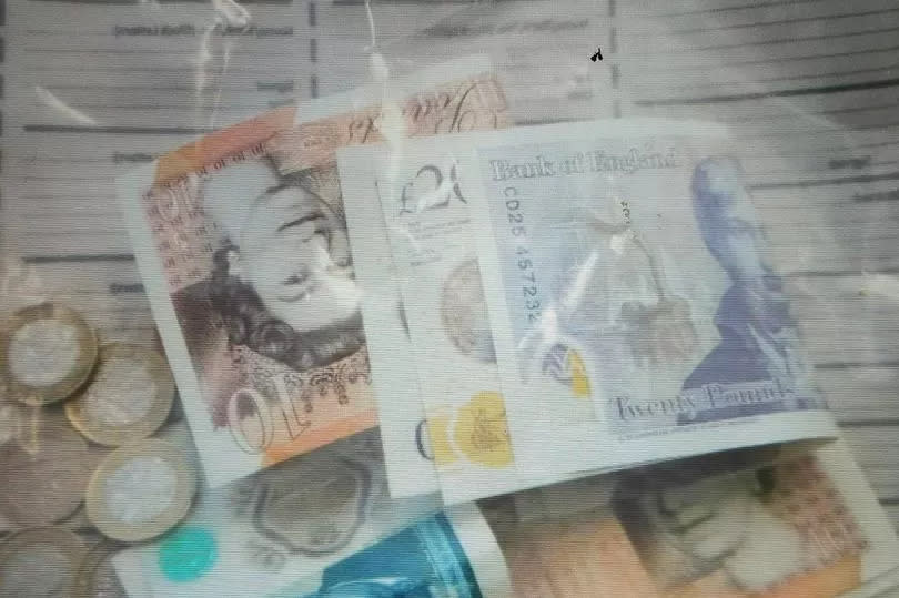 Officers also seized 'several hundred pounds' as they arrested the pair