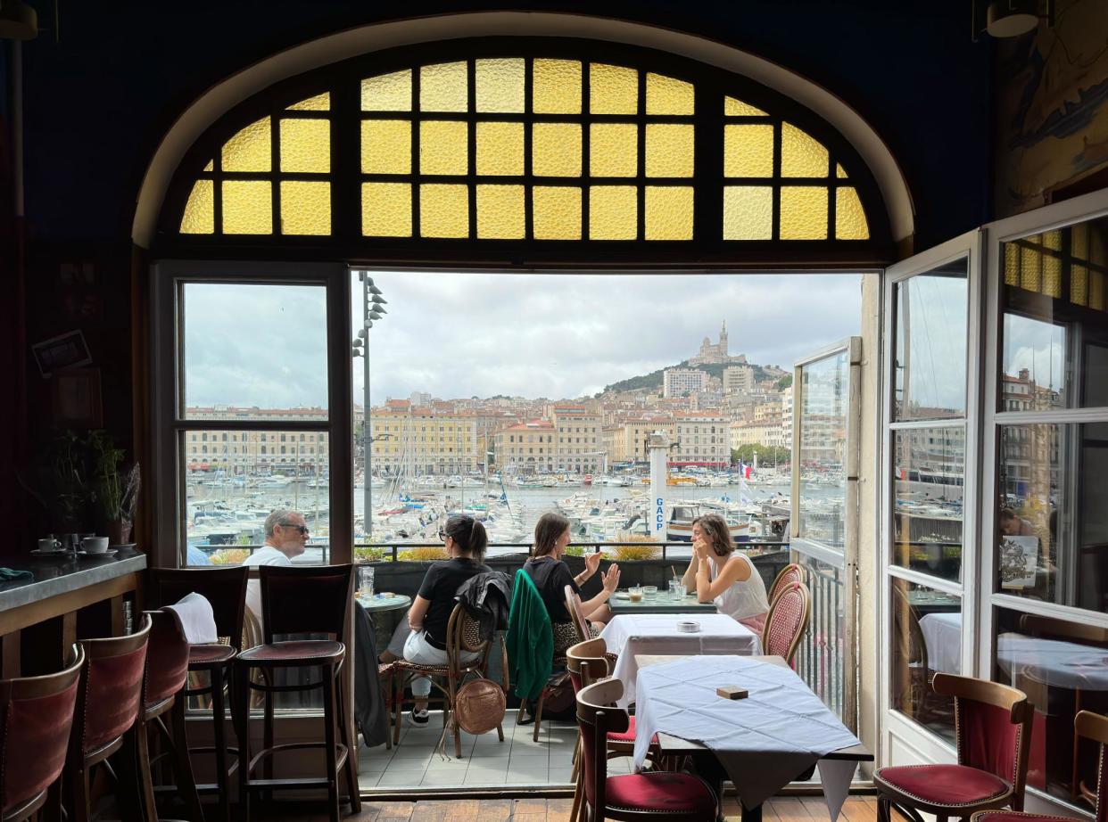 <span>La Caravelle restaurant in the Vieux-Port, originally a cabaret venue for sailors in the 1920s. All photographs by Alexis Steinman</span><span>Photograph: Alexis Steinman</span>