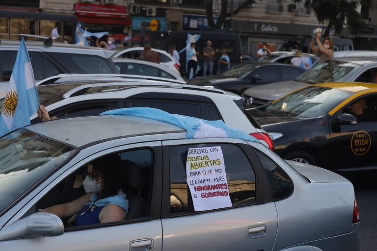 Protesta #17A en el Obelisco