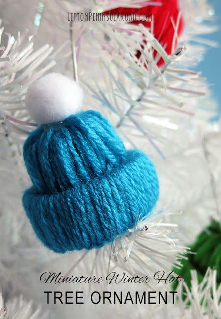 Pom Pom Snowman Ornaments - Lia Griffith