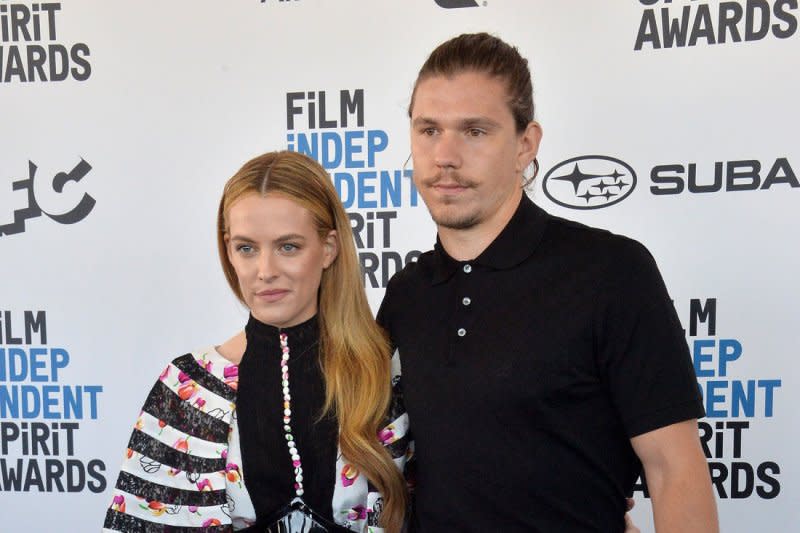 Riley Keough (L) and Ben Smith-Petersen attend the Film Independent Spirit Awards in 2019. File Photo by Jim Ruymen/UPI