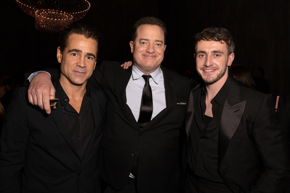 Colin Farrell, Brendan Fraser and Paul Mescal