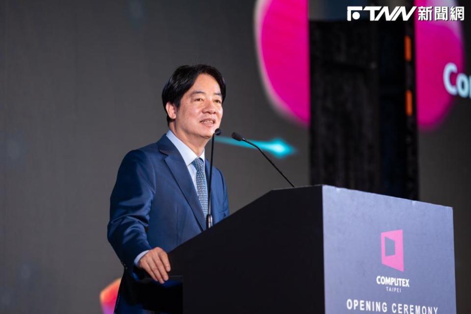 總統賴清德出席「2024台北國際電腦展開幕典禮」。（圖／總統府提供）
