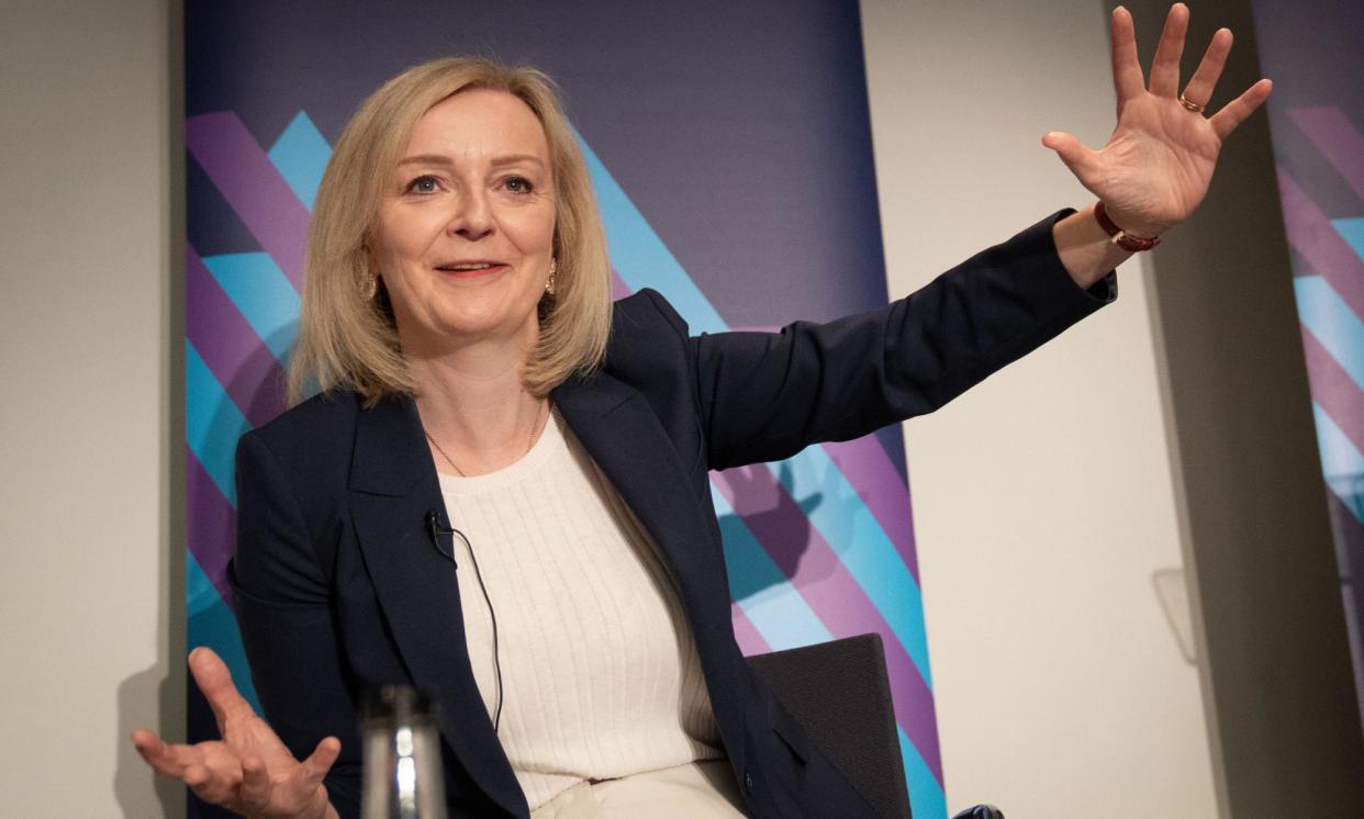 <span>Liz Truss is on the comeback trail with public appearances and a new book – but can you spot the real things she said?</span><span>Photograph: Stefan Rousseau/PA</span>