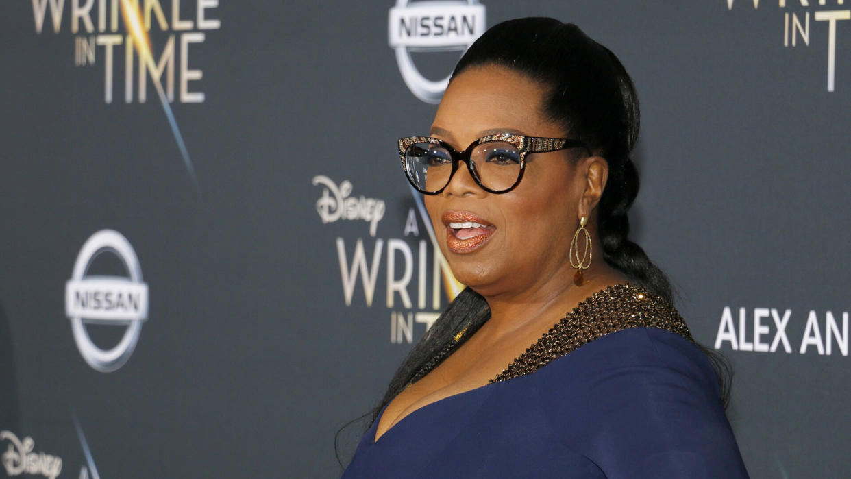 Oprah Winfrey at the Los Angeles premiere of 'A Wrinkle In Time'
