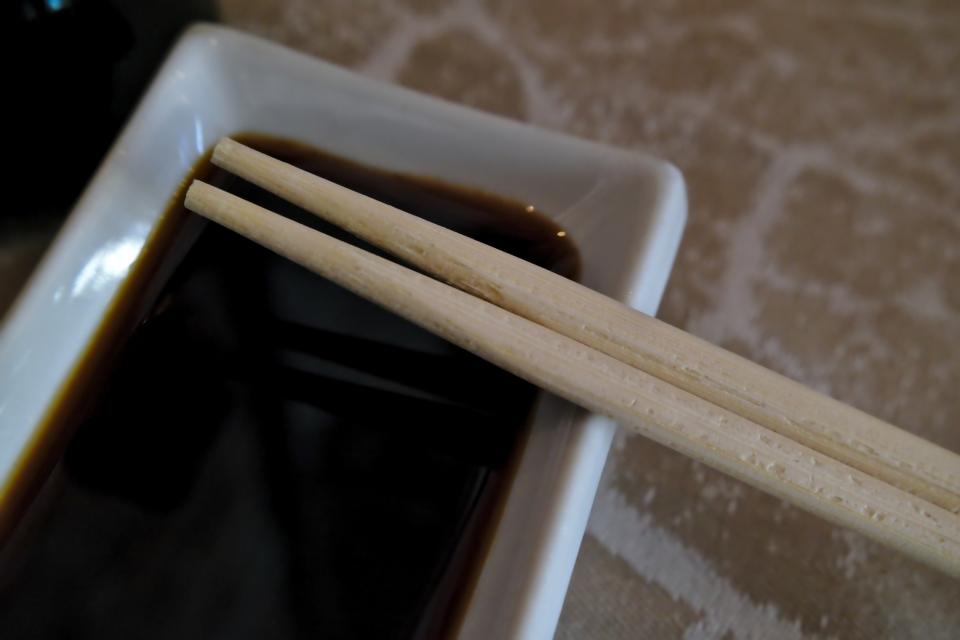 Soy sauce (1,005 milligrams per tablespoon)