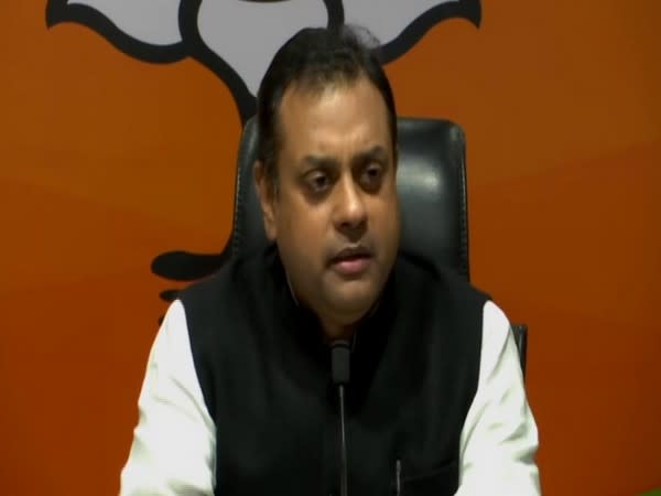 BJP leader Sambit Patra speaking at a press conference on Sunday. [Photo/ANI]