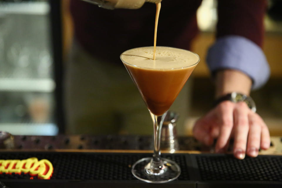 NEW YORK, NY - NOVEMBER 03:  Mix up your holidays with a classic Kahlúa Espresso Martini.  (Photo by Astrid Stawiarz/Getty Images for Pernod Ricard)