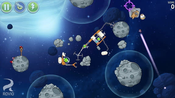 The next update of videogame Angry Birds Space is called "Beak Impact." Image released June 5, 2014.