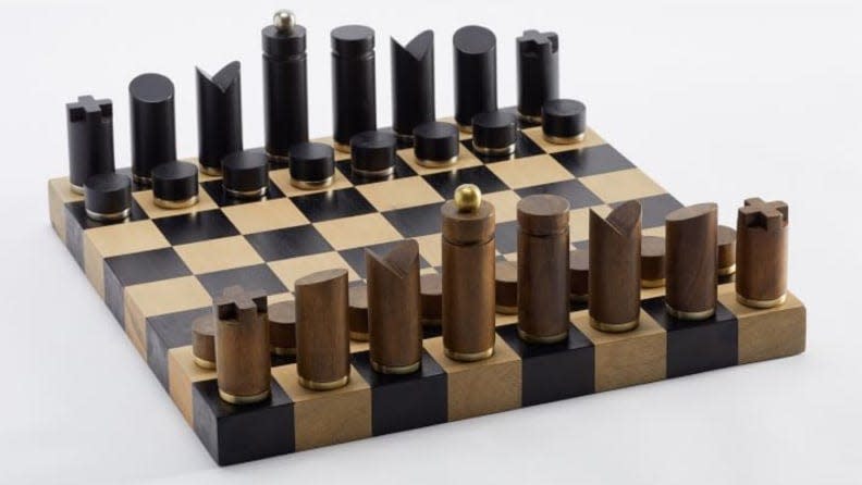 This gorgeous chess set from Pottery Barn will look incredible in your home.