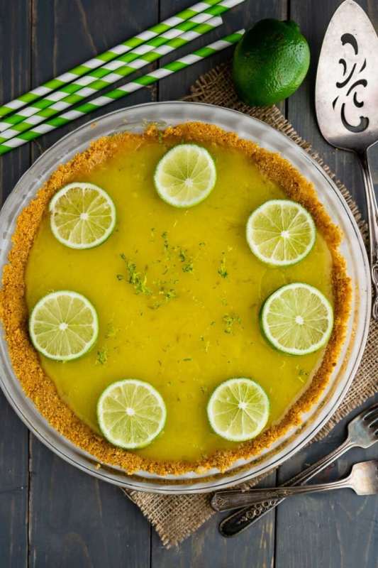 <p>Crazy For Crust</p><p>An upgraded version of key lime pie.</p><p><strong>Get the recipe: <a href="https://www.crazyforcrust.com/lime-curd-pie/" rel="nofollow noopener" target="_blank" data-ylk="slk:Lime Curd Pie;elm:context_link;itc:0;sec:content-canvas" class="link rapid-noclick-resp">Lime Curd Pie</a></strong></p>