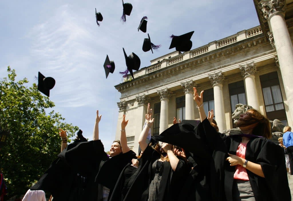 Student loan repayments will start at a lower salary threshold of £25,000 from 2023/24 (Chris Ison/PA) (PA Archive)