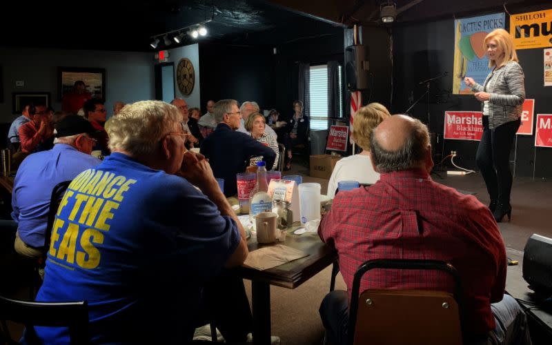 Rep. Marsha Blackburn, running for Tennessee’s open Senate seat, campaigns in Mount Juliet, Tenn. (Photo: Holly Bailey/Yahoo News)