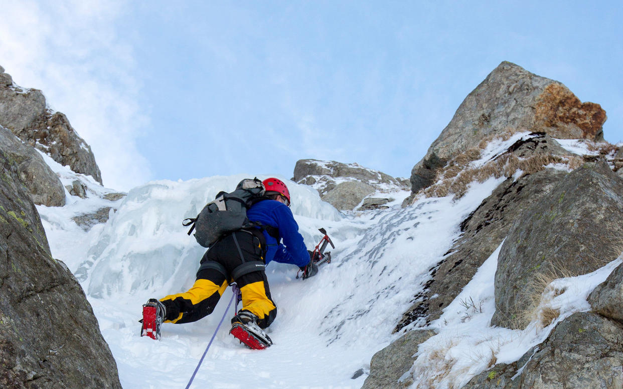 First person to climb all the eight-thousanders (wearing yellow trousers)? - Ashley Cooper / Barcroft Media