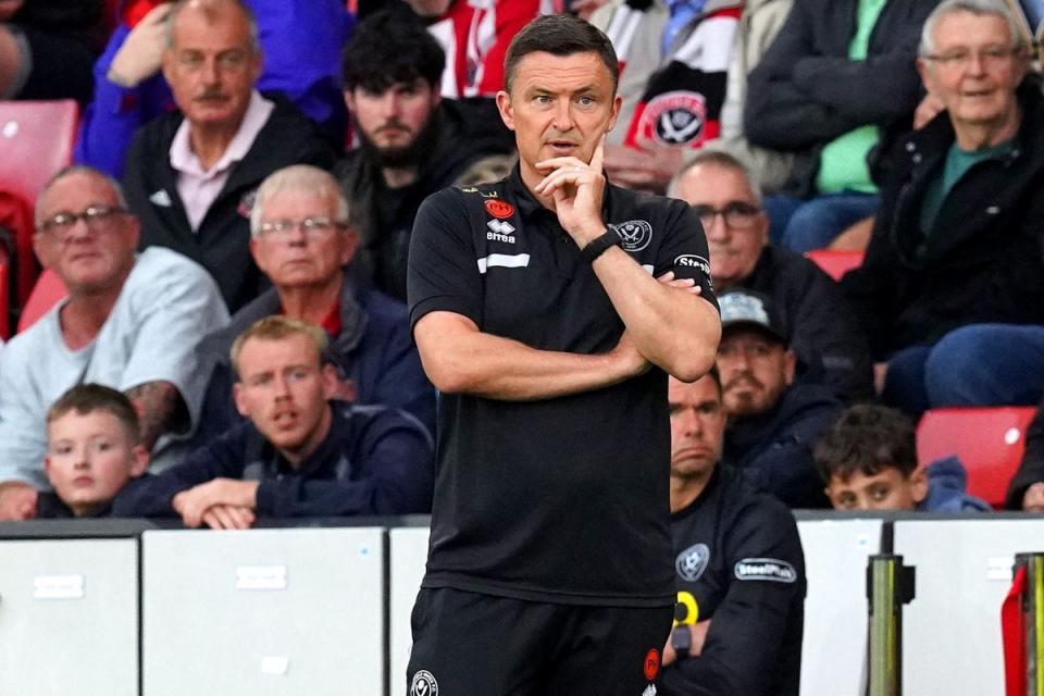 Paul Heckingbottom has been sacked by Sheffield United after two years in charge (PA Wire)