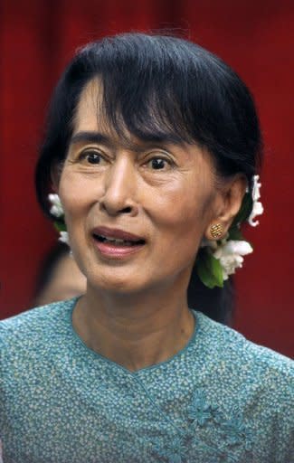 The EU's chief diplomat urged Myanmar to make its progress towards democracy "irreversible" and called for an end to bloody ethnic conflict, after meeting Aung San Suu Kyi (pictured)