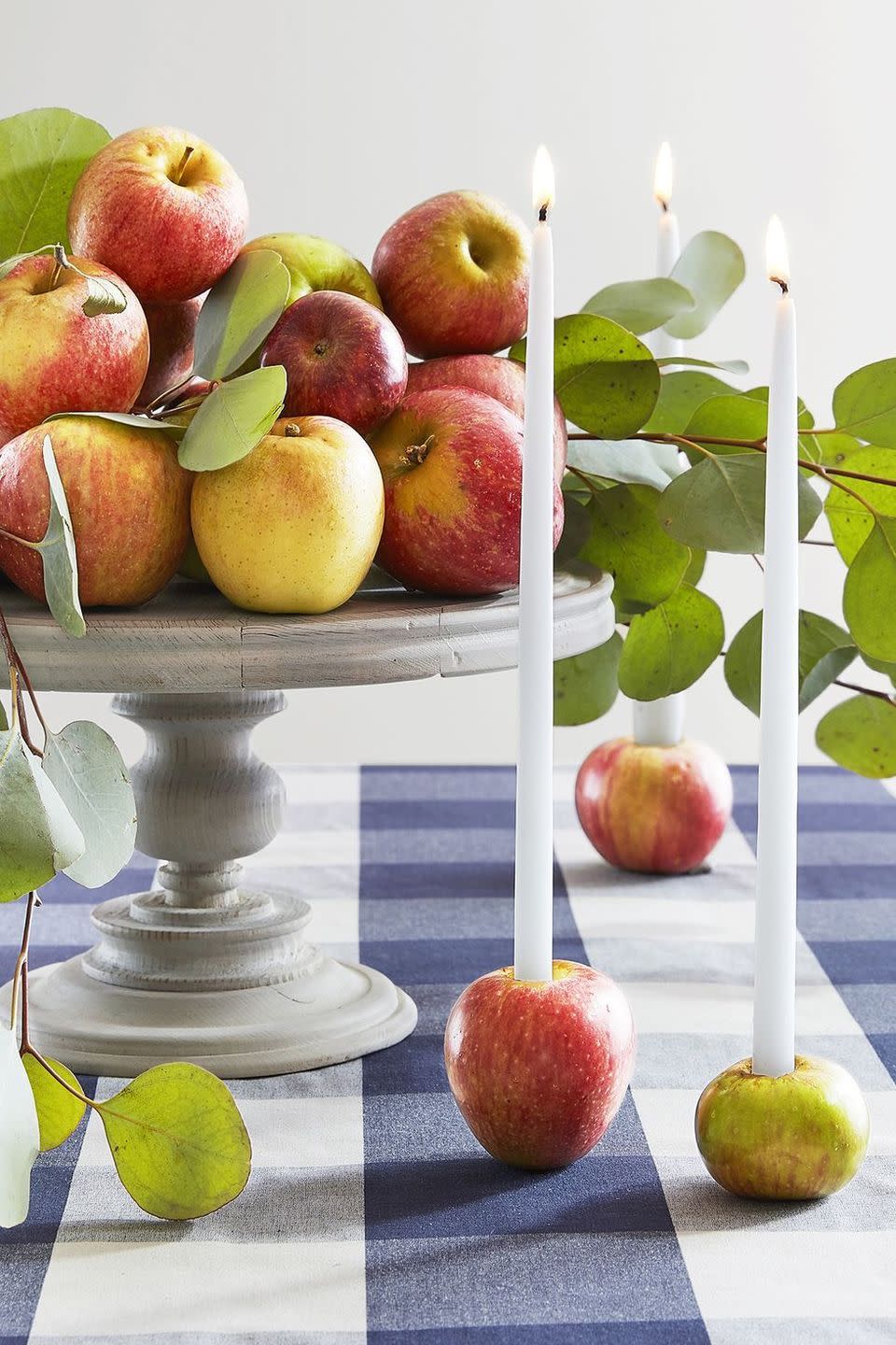 Turn Apples Into Candleholders