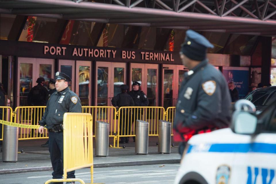 The area was placed on lockdown as police investigated (AFP/Getty Images)